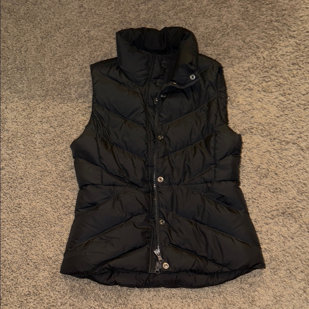 J. Crew Dark Grey Puffer Vest